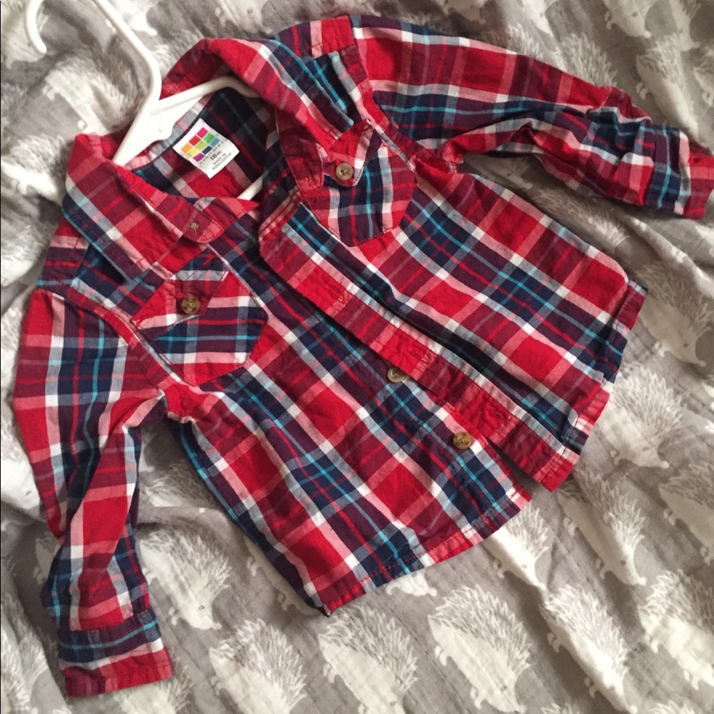 Toddler boy button up shirt